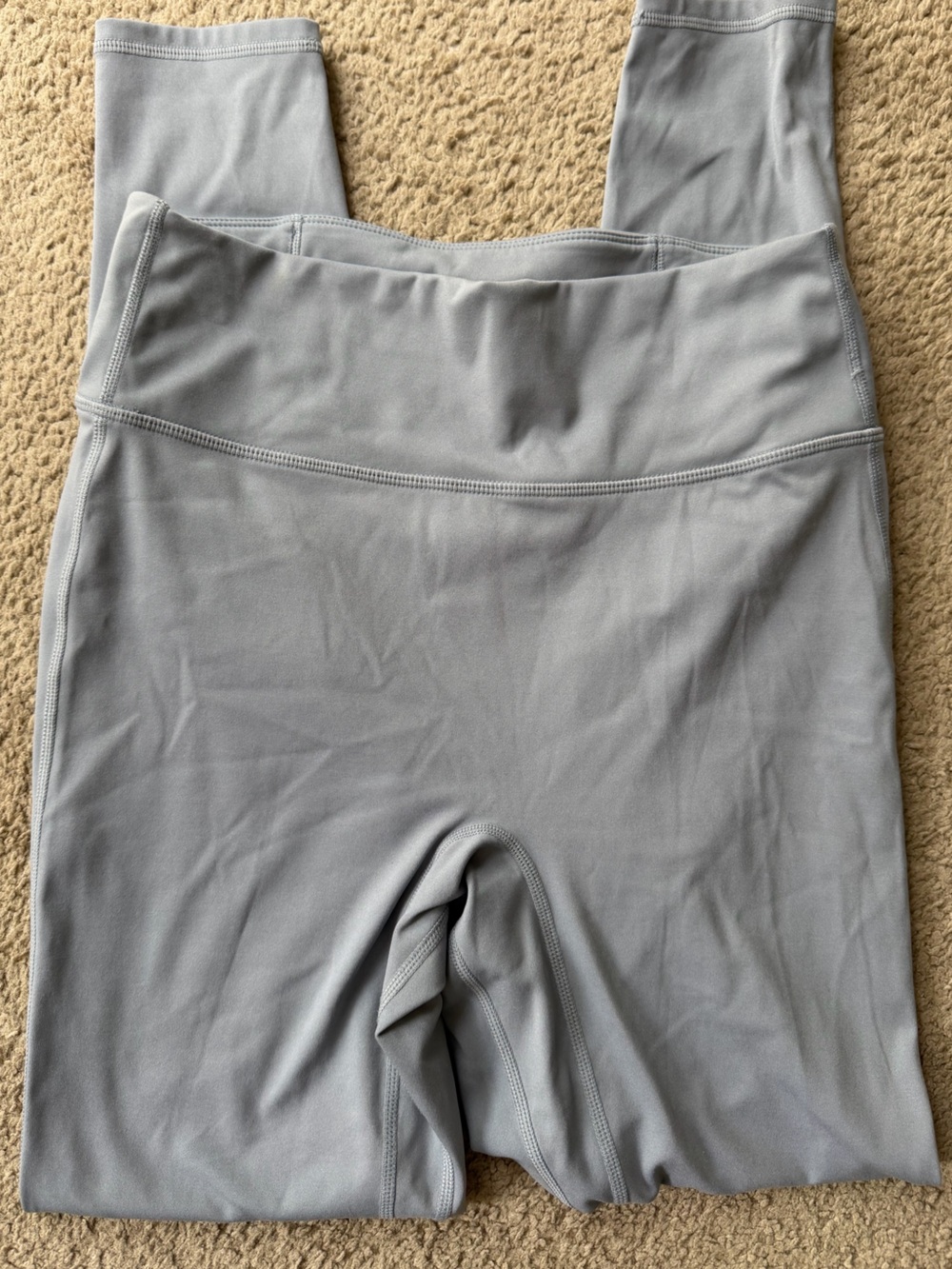 Fabletics Light Gray High-Waist Leggings